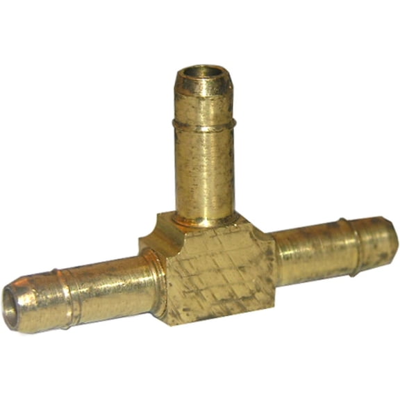 LASCO 17-7401 1/8-Inch Hose Barb Brass Tee