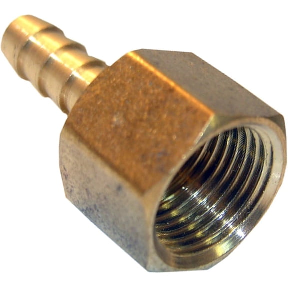 LASCO 17-7609 1/8-Inch Female Pipe Thread by 3/8-Inch Hose Barb Brass Adapter