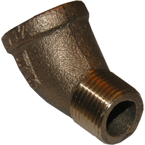 Lasco Fittings 45-Degree Street Ell/Elbow Brass Pipe Fitting - 1/4-Inch Female x Male