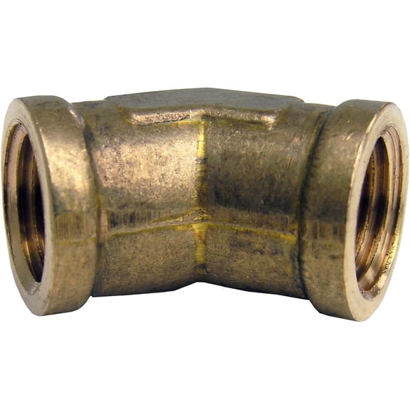 LASCO 17-9045 1/4-Inch Female Pipe Thread Brass 45-Degree Ell/Elbow