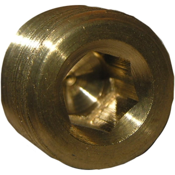 LASCO 17-9193 1/4-Inch Pipe Thread Brass Countersunk Plug