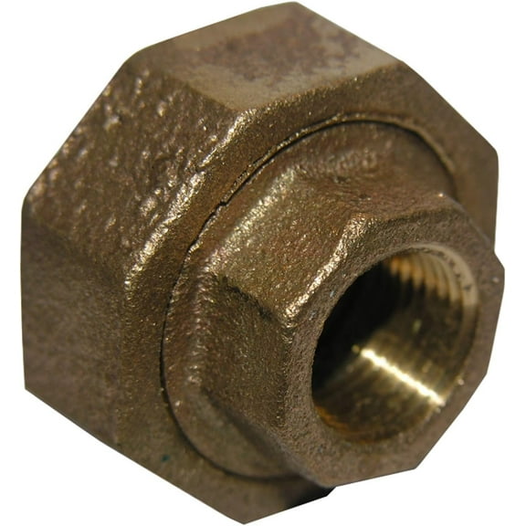 Lasco Fittings LASCO 17-9211 3/4-Inch Female Pipe Thread Brass Union  Residential Use, Standard Application