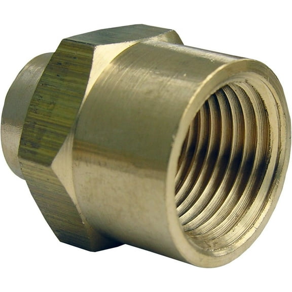 Lasco Fittings Brass Bell Reducer - 3/8" x 1/4" Female Pipe Thread, Gold