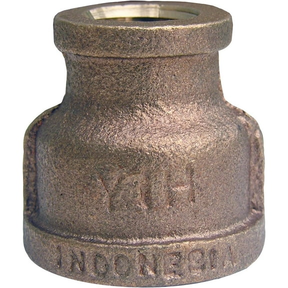 Lasco Fittings Brass Bell Reducer - 1/2 In. FPT x 1/4 In. FPT - Pipe Fitting Adapter