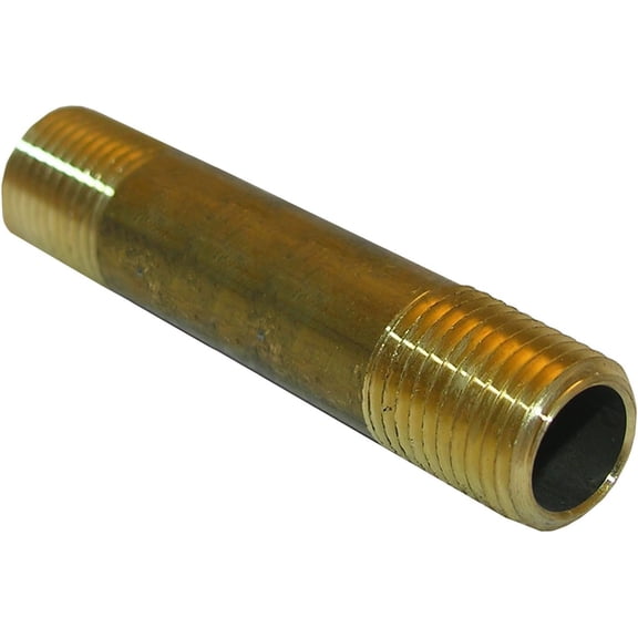 LASCO 17-9359 1/4-Inch by 3-Inch Yellow Brass Pipe Nipple