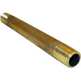 thumbnail image 1 of Lasco Fittings Brass Pipe Nipple - Yellow Brass - 1/4" x 5", 1 of 1