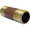 thumbnail image 1 of LASCO 17-9489 3/4-Inch by 3-Inch Red Brass Pipe Nipple, 1 of 1