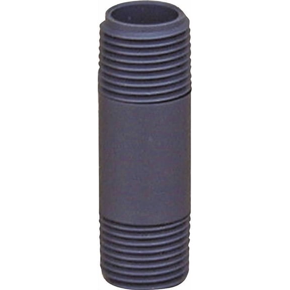 LASCO 207060BC Pipe Nipple, 3/4 in, PVC, SCH 80 Schedule, 6 in L