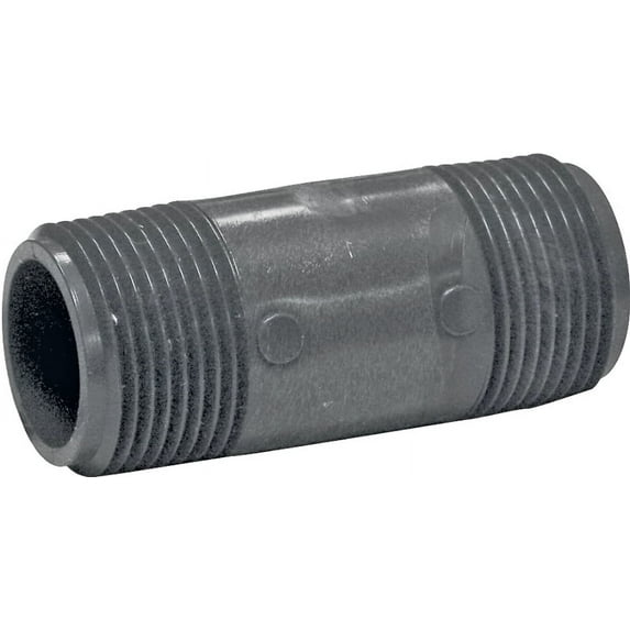 LASCO 210030 Pipe Nipple, 1 in, PVC, SCH 80 Schedule, 3 in L