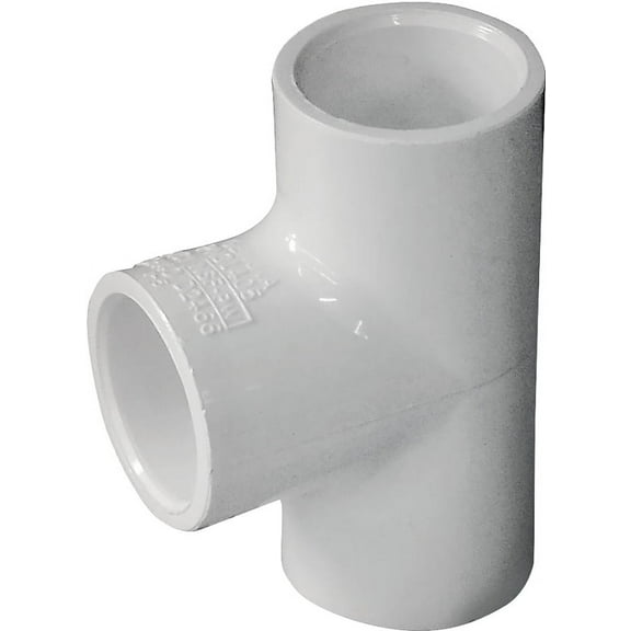 31405 PVC Pressure Pipe Fitting,Tee, White PVC, 1/2-In. - Quantity 300