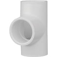 thumbnail image 1 of 31407 PVC Pressure Pipe Fitting, Tee, White PVC, 3/4-In. - Quantity 300, 1 of 2
