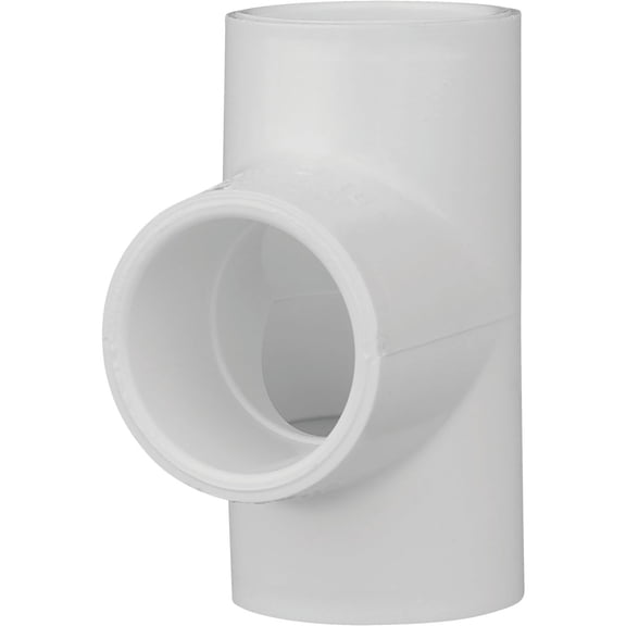 31407 PVC Pressure Pipe Fitting, Tee, White PVC, 3/4-In. - Quantity 300
