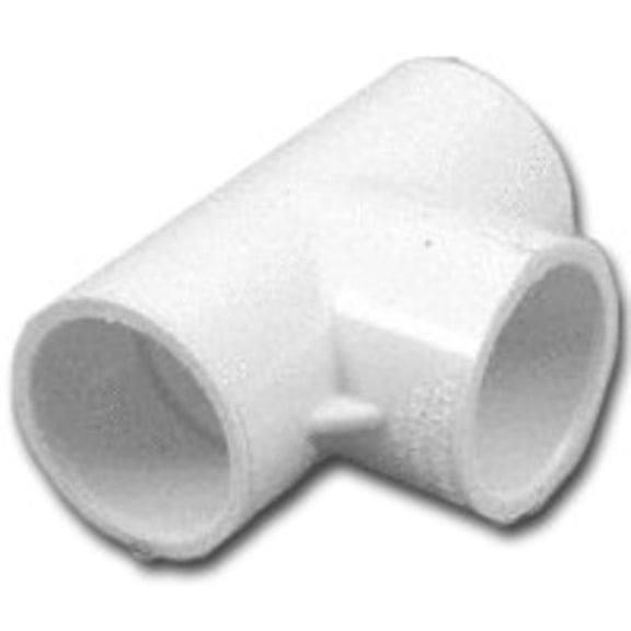 31407 PVC Pressure Pipe Fitting, Tee, White PVC, 3/4-In. - Quantity 300