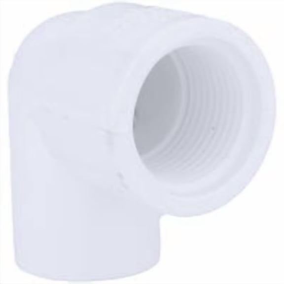 Charlotte Pipe Pipe Elbow PVC SCH 40 - 90 Degree Slip x FIP - 1/2 x 3/4 In