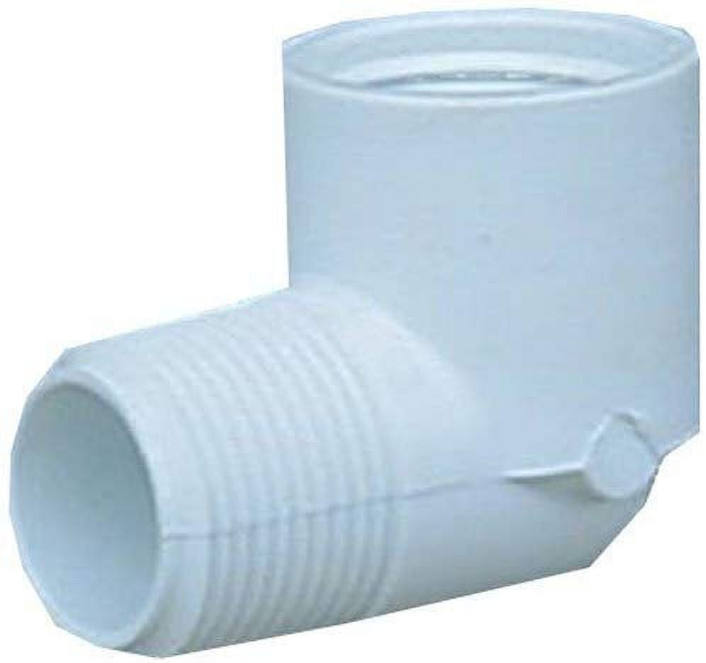 GENOVA PRODUCTS 32805 1/2" White 90 Degree Street Elbow