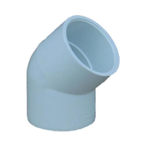LASCO 417007BC Pipe Elbow, 3/4 in, Slip, 45 deg Angle, PVC, White, SCH 40 Schedule