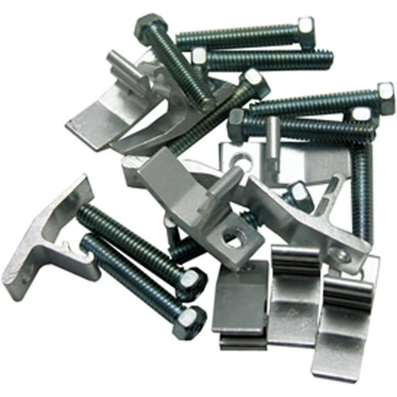 LASCO 42-2103 Rim Clips Works On J Hook Style Sink Frames, 10-Pack, Brass, 6 Piece