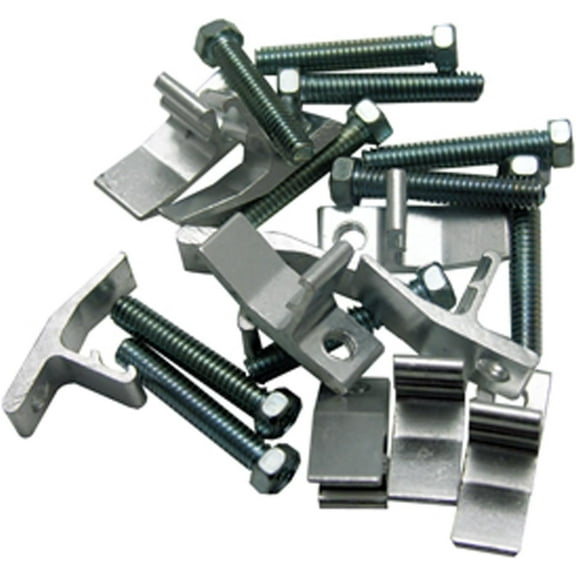 LASCO 42-2103 Rim Clips Works On J Hook Style Sink Frames, 10-Pack, Brass, 6 Piece