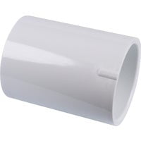 LASCO 429012BC Pipe Coupling, 1-1/4 in, Slip, PVC, White, SCH 40 Schedule