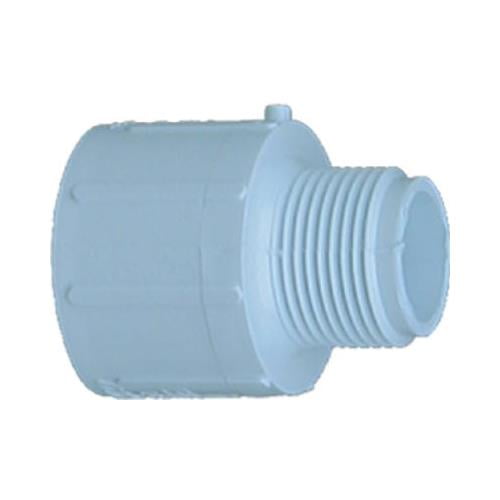 30475 PVC Pressure Pipe Fitting, Reducing Adapter, Male, White PVC, 3/4 x 1/2-In. - Quantity 10