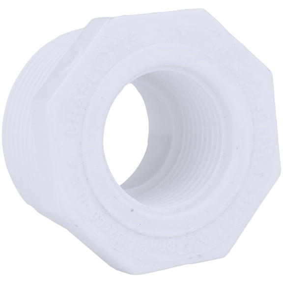 Genova Products Reducing Bushing PVC - 1-1/4 In. x 3/4 In. White