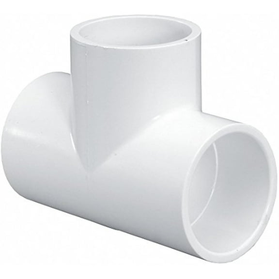 LASCO PVC Tee, Socket x Socket x Socket, 3/4" Pipe Size - Pipe Fitting