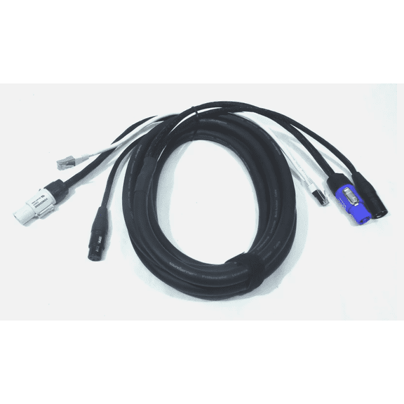(LASE) 13 Ft (3.96M) Siamese Power, Audio & Data Combo Cable.