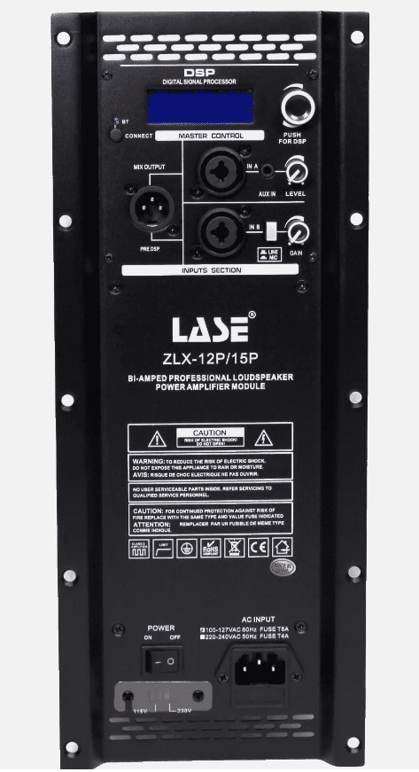 LASE Amplifier Intended For Electro Voice EV ZLX 112P/115P w/Bluetooth