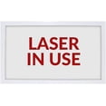 thumbnail image 1 of LASER IN USE Led Laser Warning Sign for Laser Safety - Wall Mount Sign - Metal Case with Plastic Front - Bright Led Light Up - 120VAC Hardwired - 1 Pack, 1 of 2