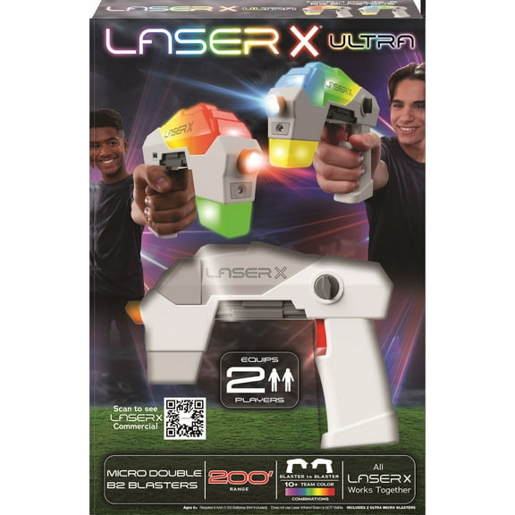 Laser X Ultra Micro Laser Tag Set – Infrared Blasters for Indoor & Outdoor, Kids Ages 6 and up
