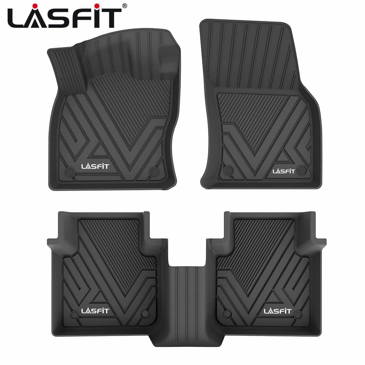 Black TPE All-Weather Custom Fit Floor Mats for Volkswagen ID.4