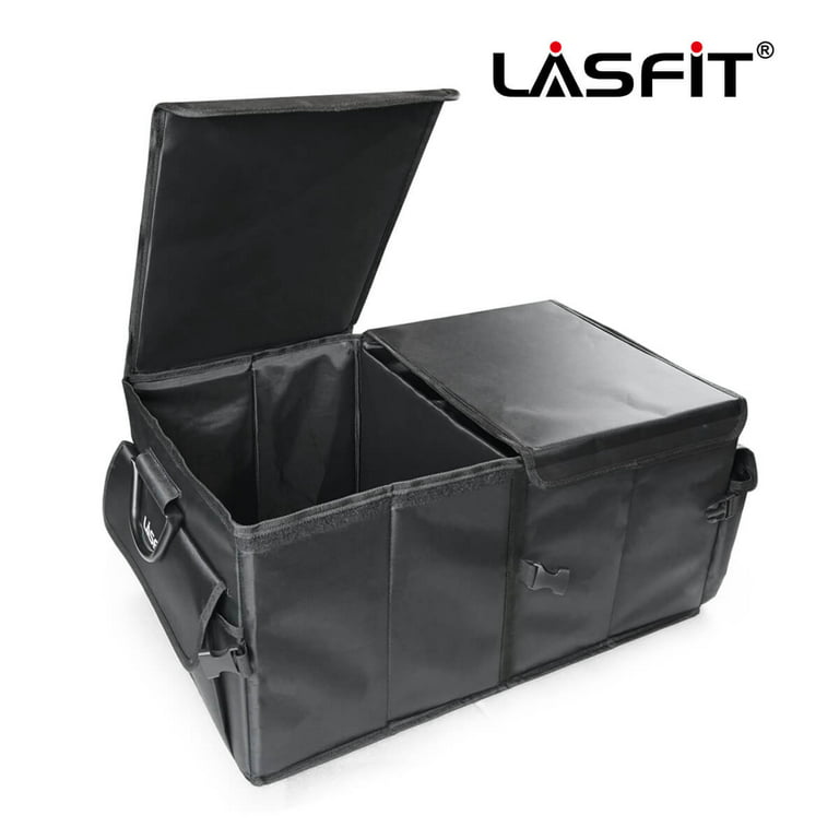 LASFIT Car Trunk Cargo Organizer, Collapsible Car and SUV Trunk