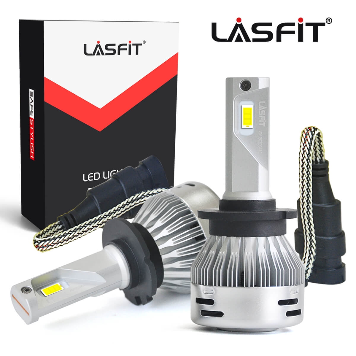 Lasfit D1S D1R D3S D3R LED Headlight Bulbs HID/XENON Replacement-100W  11000LM 6000K