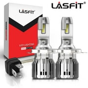 LASFIT H4 9003 LED Headlight Bulbs High Low Beam 50W 5000LM 6000K | 2 Bulbs