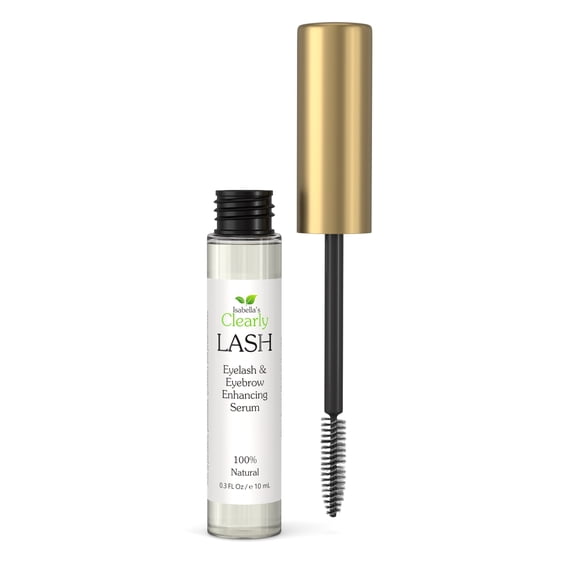 Clearly LASH, Natural Eyelash Serum for Fuller Enhanced Lashes and Eyebrows | Castor, Coconut, Vitamin E Oils | Made in USA