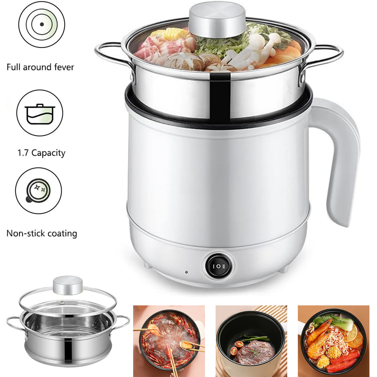3 Cup Digital Rice Cooker Cool Touch Aroma Housewares Digital Mini Rice ...