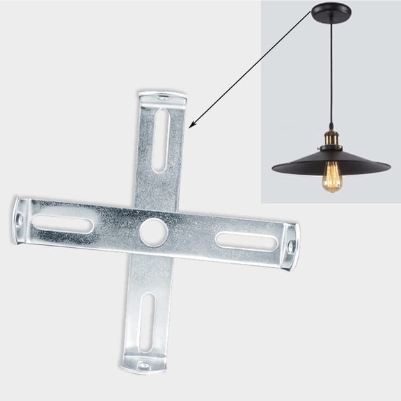 LASJPOB-4Pieces Light Fixture Mounting Bracket for Ceiling Pendant Light Crossbar Kit Sconce Mounting Plate with Screws