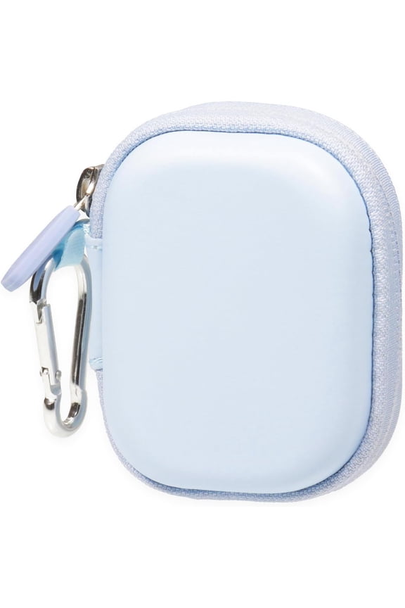 -Case for TAGRY X08 Bluetooth Headphones True Wireless Earbuds 60H, mesh Pocket for Charge Cable (Pale Blue)