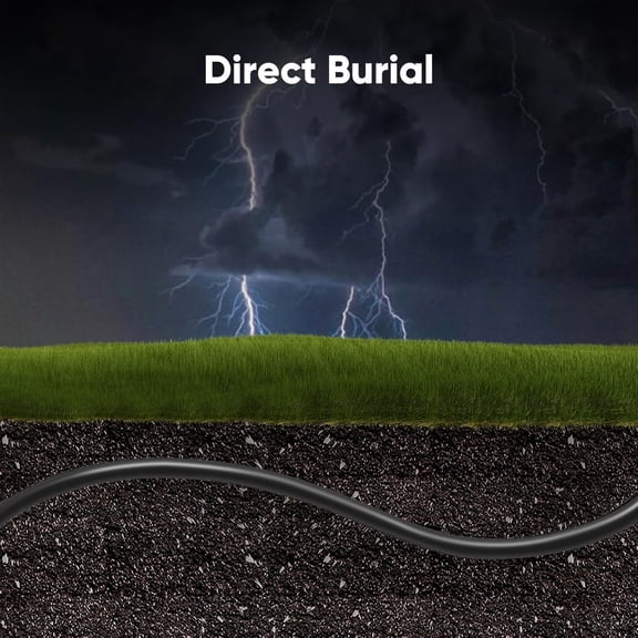 LASJPOB-Cat 6 Outdoor Ethernet Cable 30 ft, 10Gbps 550MHz Pure Copper Network Internet Cable Direct Burial Waterproof UV LLDPE Jacket, LAN Cable Patch Cord with 20 Ties, UTP Support POE for PC