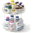 thumbnail image 1 of LASJPOB-Vitamin Storage Organizer, 10.3" Rotary Turntable Organizer for Vitamin Bottles and Medicine Bottle, Bottle Organizer for Countertop, Bathroom Cabinet Storage, 1 of 4