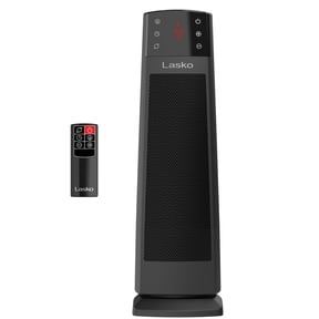 Lasko CT22850 Black 1500W 3 Speed, Oscillating, Remote, Timer Ceramic Tower Space Heater