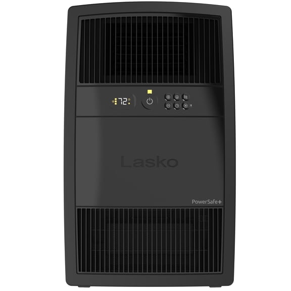 Lasko 24 Cyclonic Ceramic Console Space Heater with Cord Storage, Black, CC24810