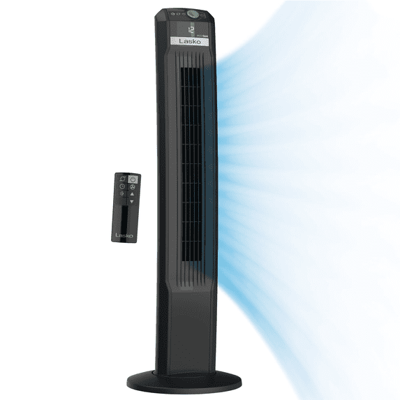 Lasko 42” Oscillating 12-Speed DC Tower Fan with Remote