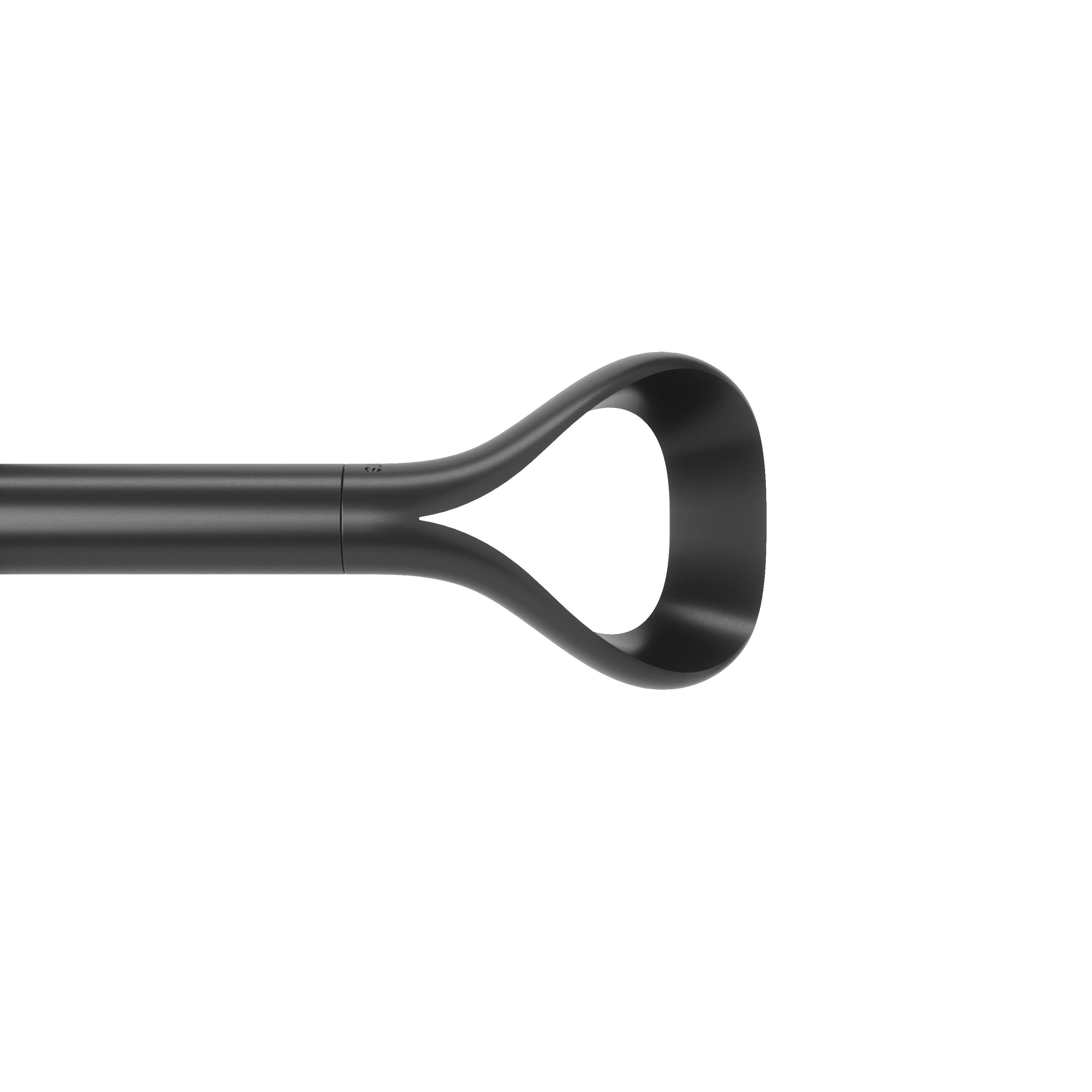 Umbra 1" Lasso Curtain Rod, 44-120", Black