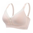 thumbnail image 1 of LAST CLANCE SALE! Nursing Sleep Bras for Breastfeeding Women Button Front Maternity Comfy Bralette, Skin, M, 1 of 10