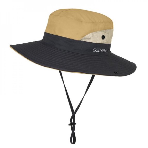 LAST CLANCE SALE! Outdoor Sunscreen Travel Sun Hat Horsetail Hat Women's Anti Ultraviolet Wide Brim Fishing Hat, Khaki