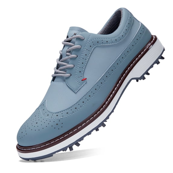 LASUDRAA Classic Mens Golf Shoes Durable Outdoor Golf Trainers for Golf Course Performance and Casual Wear