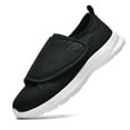 thumbnail image 1 of LASUDRAA Diabetic Adjustable Mens Shoes Lightweight Sneakers for Swollen feet B/W Size 10, 1 of 9