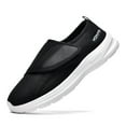 thumbnail image 1 of LASUDRAA Diabetic Adjustable Mens Shoes Lightweight Widen Sneakers for Swollen feet B/W Size 7.0, 1 of 9
