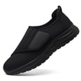 thumbnail image 1 of LASUDRAA Diabetic Adjustable Womens Shoes Lightweight Widen Sneakers for Swollen feet Black Size 5, 1 of 10